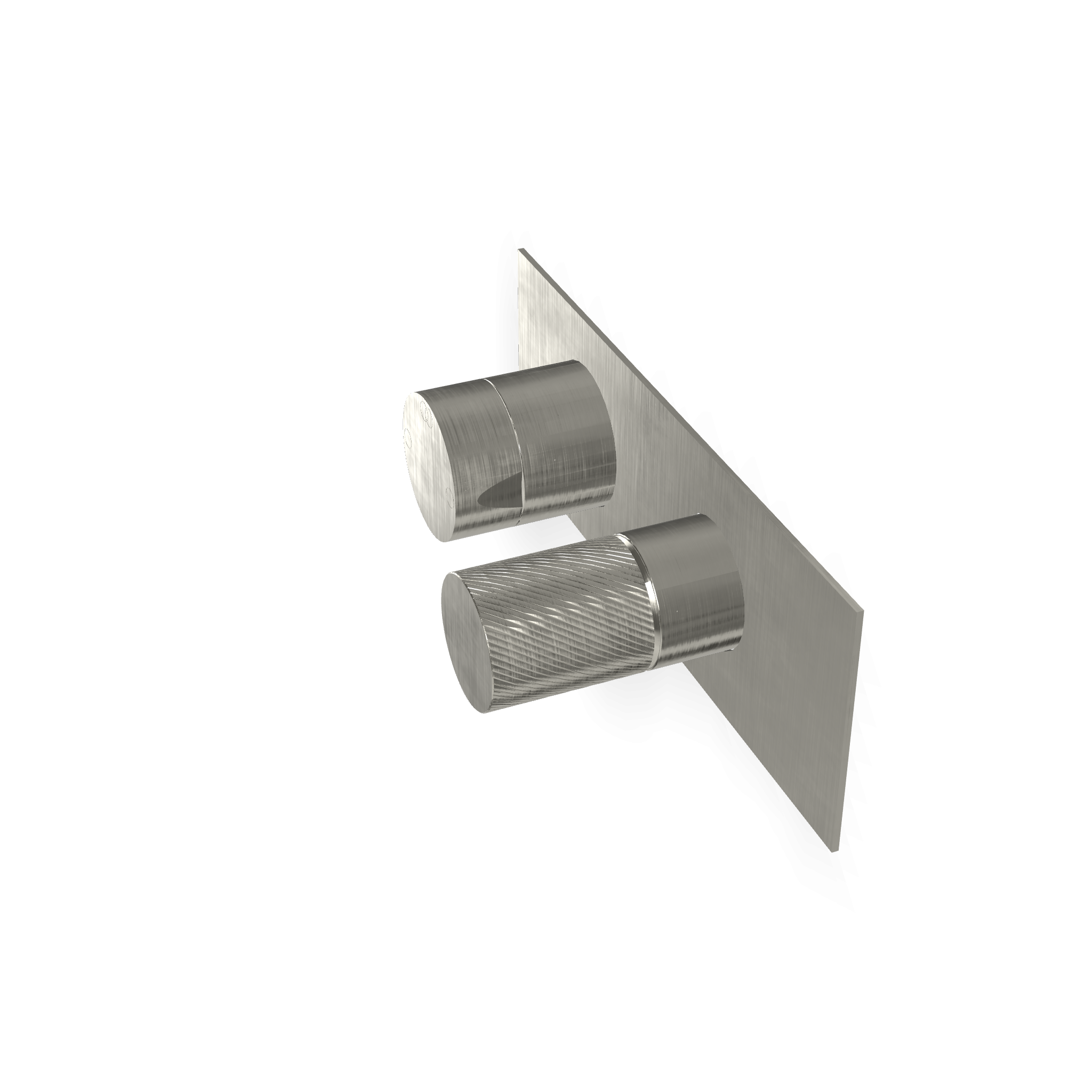 Disegno tecnico con quote di Treemme 3.6 RWIT9AE2IS02 miscelatore doccia monocomando con Acciaio - Rubinetterie Treemme