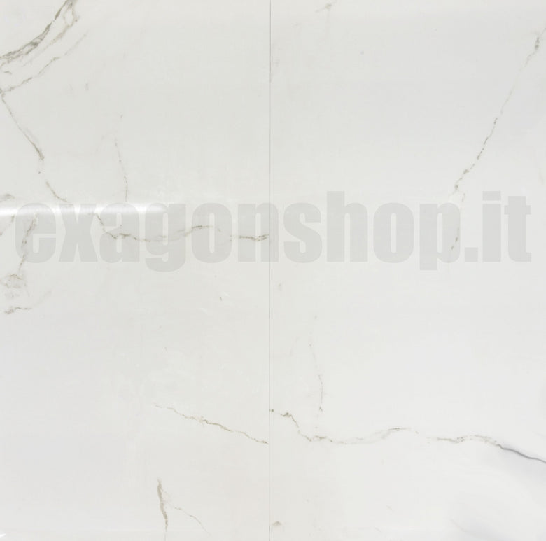 La Fenice Marble 80x80 Pavimento Rivestimento Rettificato 00 BIANCO in marmo naturale, superficie e texture ravvicinata...