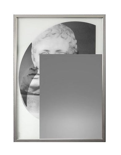 Antonio Lupi Collage354w Specchio Illuminato Con Cornice spenta, dettaglio del corpo lampada e dei materiali - Antonio...