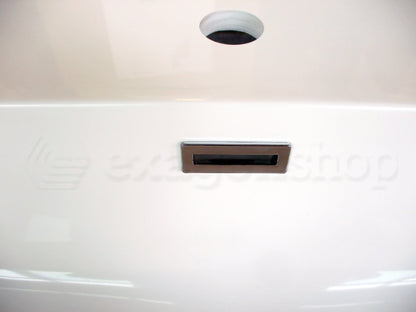 Mobile bagno beige 80x46 cannettato Urbino 2.0 con lavabo in resina e due cassetti