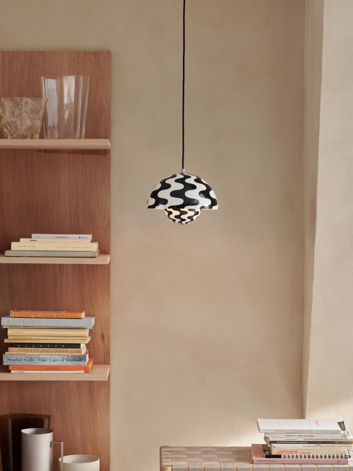 &Tradition Flowerpot Vp1 Lampadario A Sospensione black&white