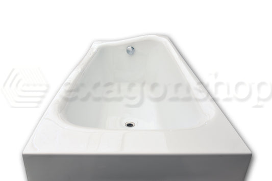 Teuco Kinea Vasca 170x70 Normale da incasso con Pannello Frontale e struttura Bianco europeo