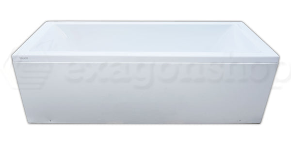 Vasca 170x70 normale con scarico centrale e pannello frontale bianco lucido Wilmotte 561-8-A Teuco