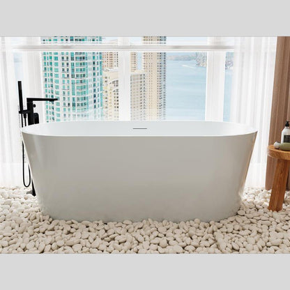 Vasca 170x80 Brooklyn freestanding in acrilico bianco lucido