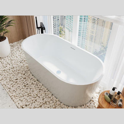 Vasca 170x80 Brooklyn freestanding in acrilico bianco lucido