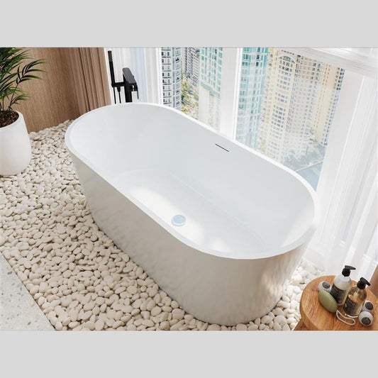 Vasca 170x80 Brooklyn freestanding in acrilico bianco lucido