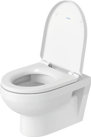 Vaso Sospeso senza brida a cacciata con sedile soft close, vista laterale del profilo e della forma