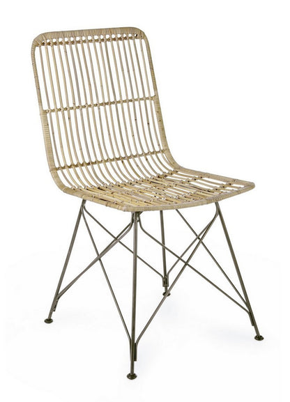 Andrea Bizzotto Lucila Sedia contemporanea in fibre naturali Kubu 0671474