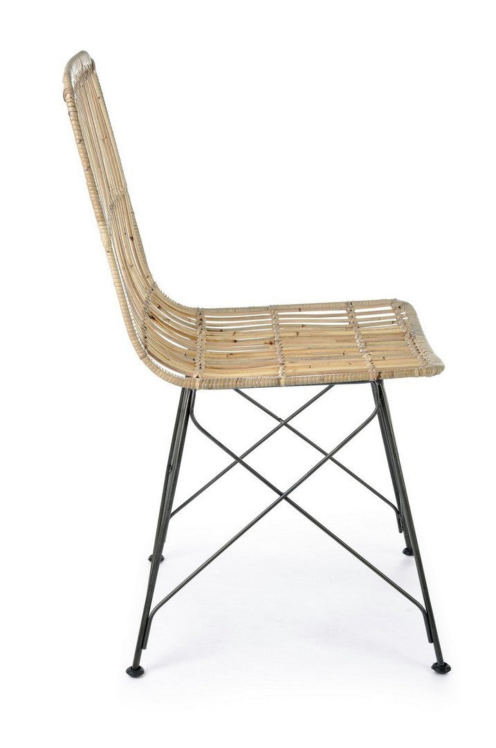 Andrea Bizzotto Lucila Sedia contemporanea in fibre ambientato in spazio living con arredi coordinati