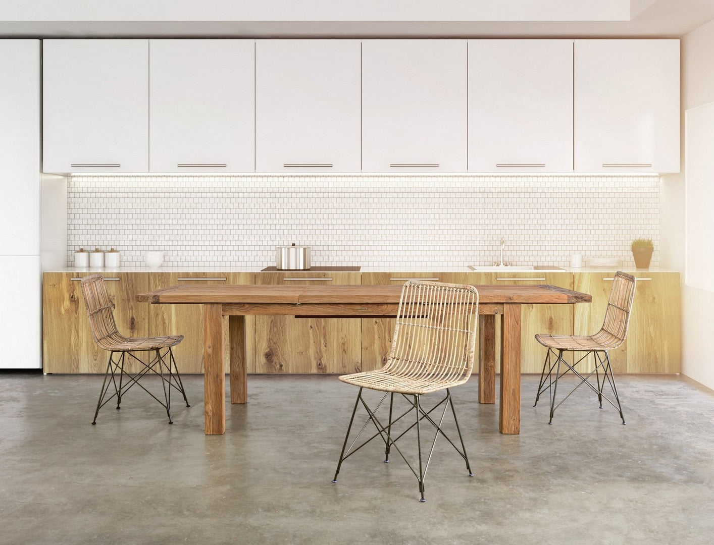 Andrea Bizzotto Lucila Sedia contemporanea in fibre ambientato in spazio living con arredi coordinati