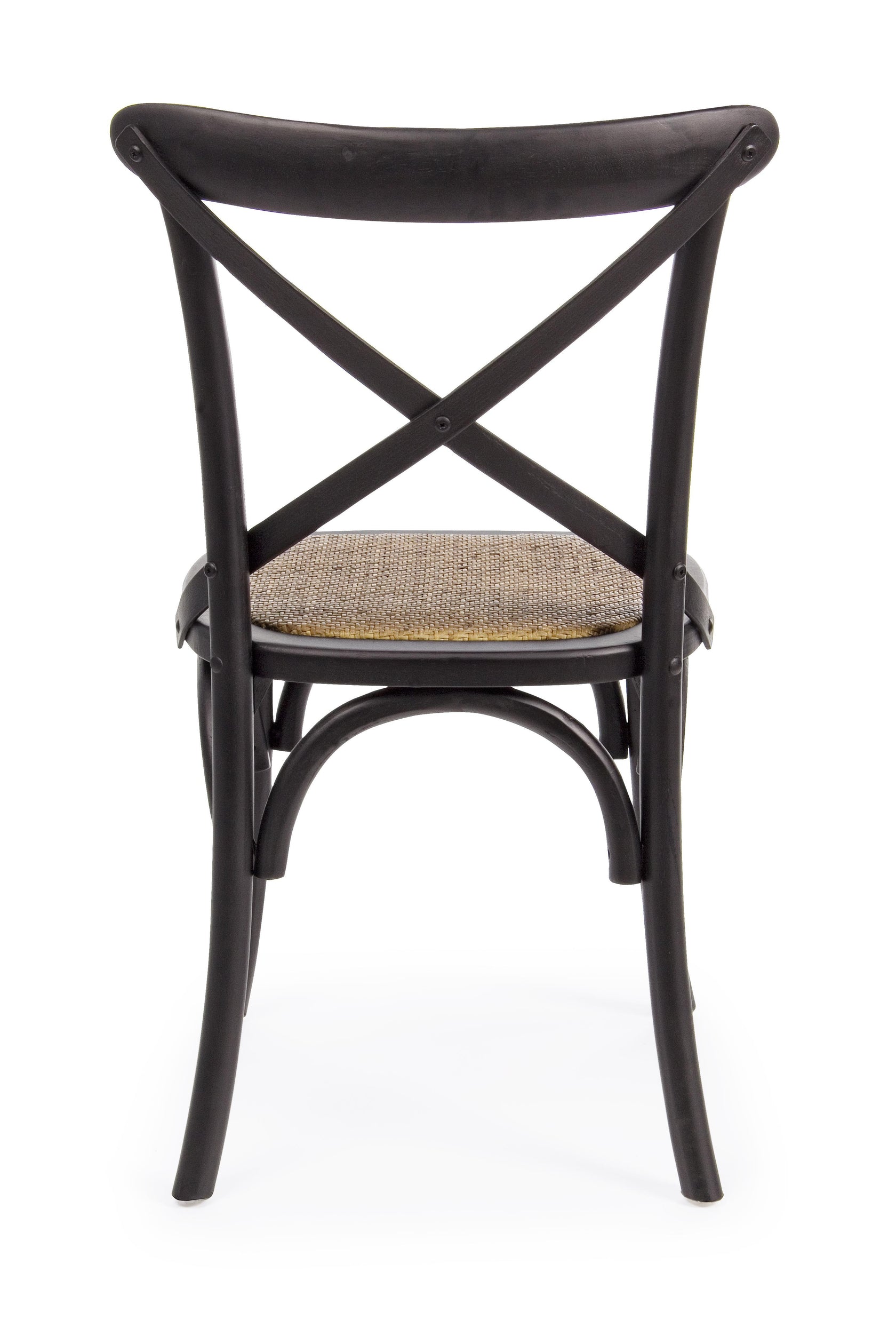 Andrea Bizzotto Cross Country sedia in rattan naturale e ambientato in spazio living con arredi coordinati