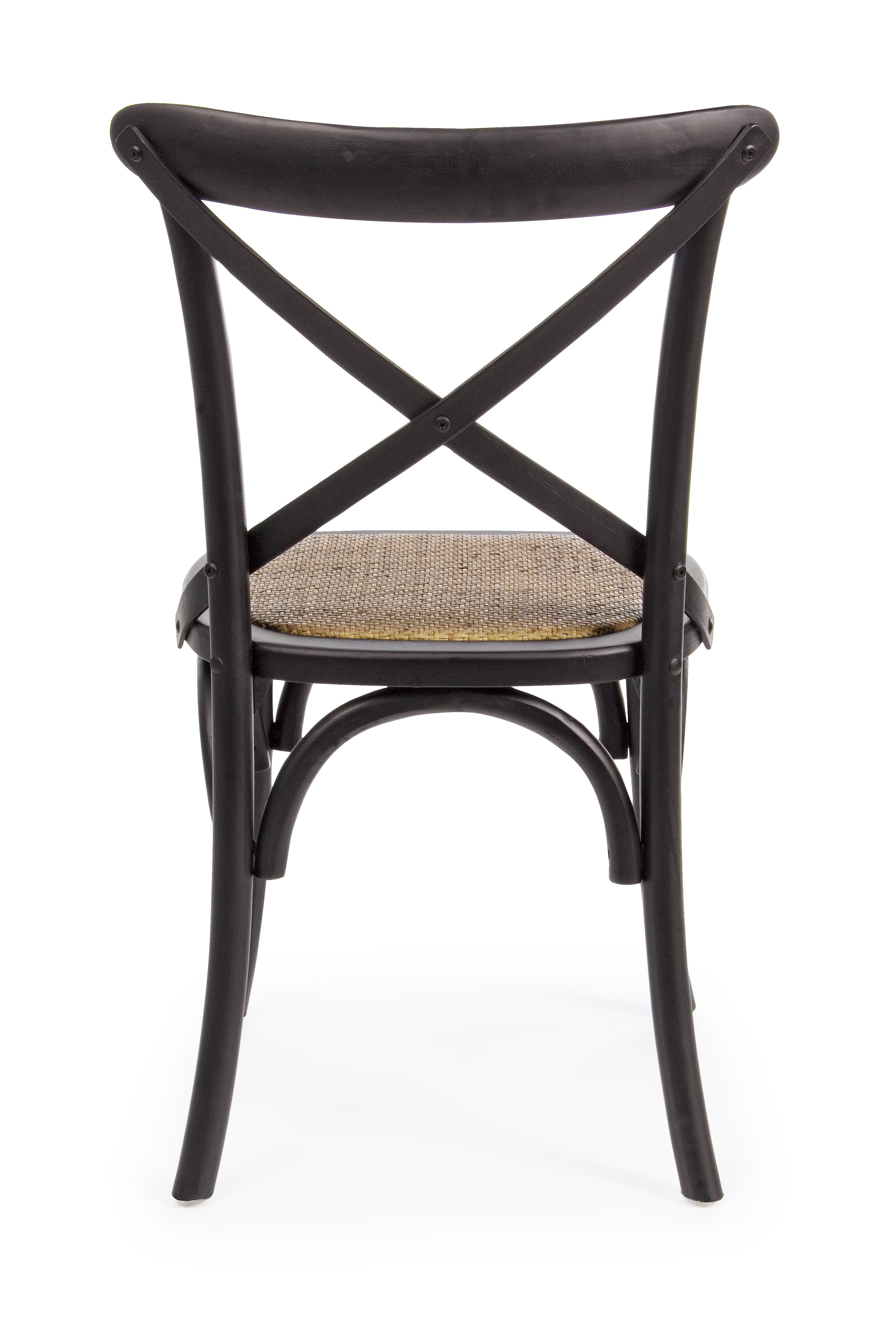 Andrea Bizzotto Cross Country sedia in rattan naturale e ambientato in spazio living con arredi coordinati
