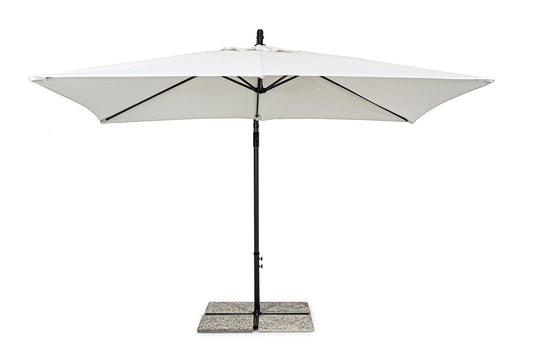 Andrea Bizzotto Texas ombrellone 2x3 antivento girevole telo naturale marmette non incluse