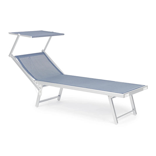 Andrea Bizzotto Cross Lettino sdraio con parasole Blu Mix 0815060