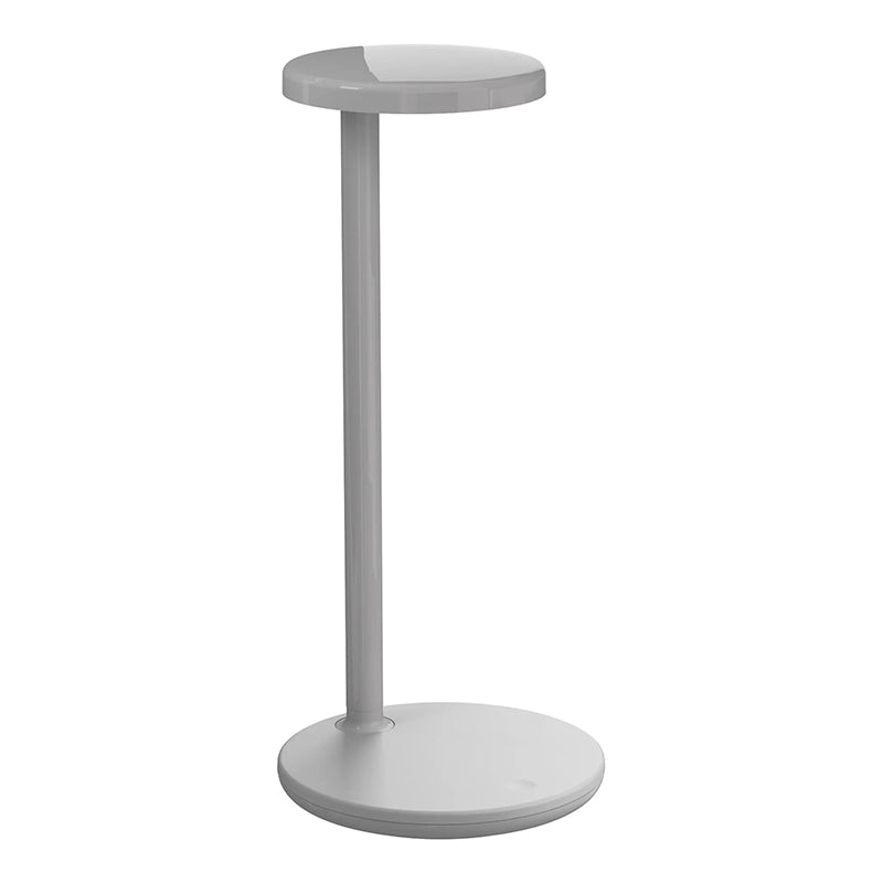 Flos Oblique Qi Lampada Grigio Lucido 09.8310.AH accesa in ambiente, design e diffusione della luce