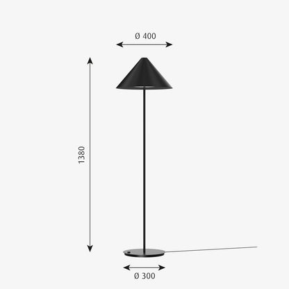 Louis Poulsen Keglen Lampada Led da pavimento 138x40 cm 8.5W 3000k nero