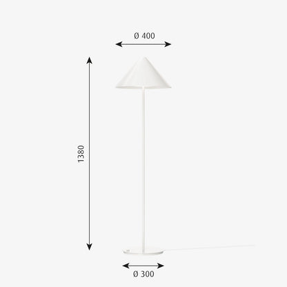 Louis Poulsen Keglen Lampada Led da pavimento 138x40 cm 8.5W 3000k Bianco