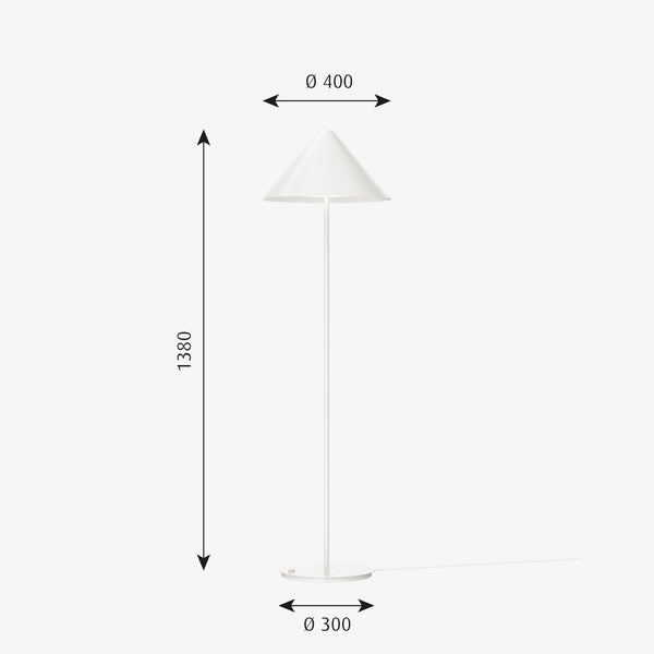 Louis Poulsen Keglen Lampada Led da pavimento 138x40 cm 8.5W 3000k Bianco