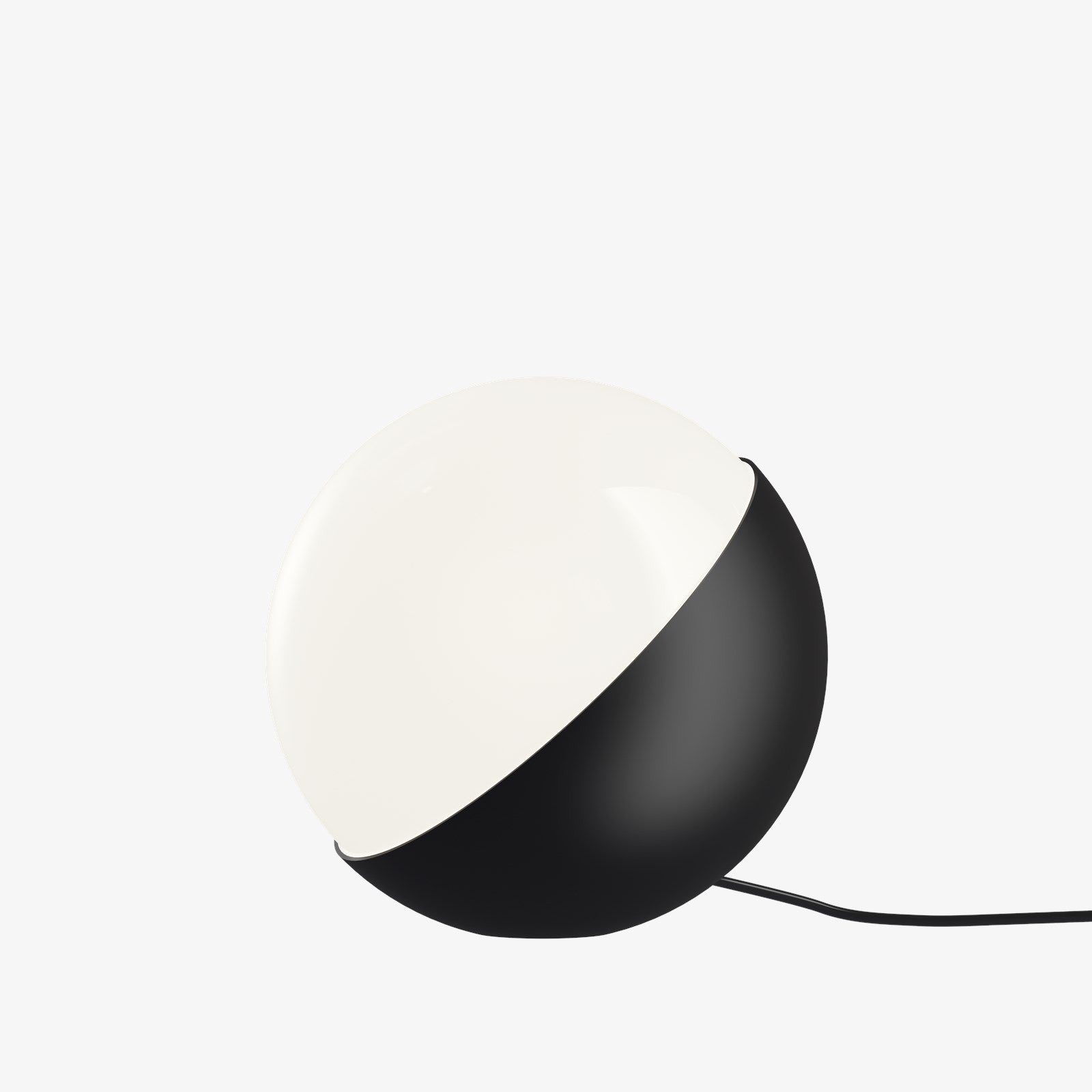 Louis Poulsen Vl Studio Lampada da tavolo pavimento Nero Black, particolare del diffusore luminoso