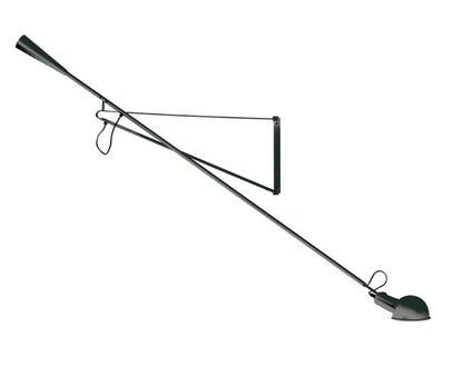 Flos 265 Lampada da parete 85 cm orientabile in acciaio nero