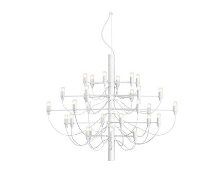 Flos 2097/30 Frosted Bulbs Lampada a sospensione 88 cm a bulbi opachi bianco opaco