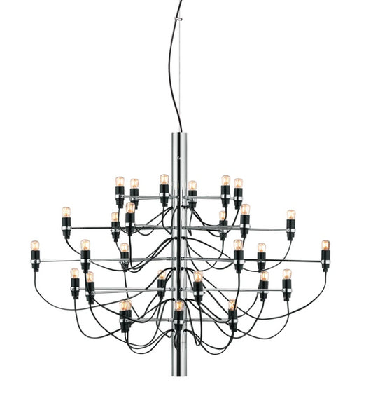 Flos 2097/30 Frosted Bulbs Lampada a sospensione 88 cm a bulbi opachi cromo
