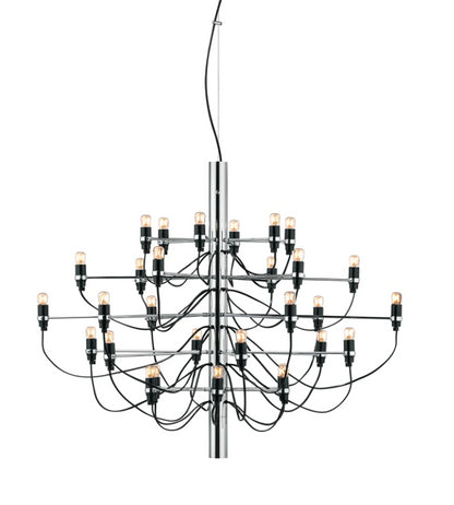 Flos 2097/30 Clear Bulbs Lampada a sospensione 88 cm a bulbi trasparenti cromo