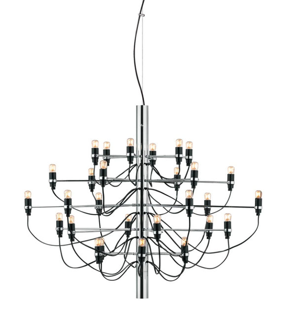 Flos 2097/30 Clear Bulbs Lampada a sospensione 88 cm a bulbi trasparenti cromo