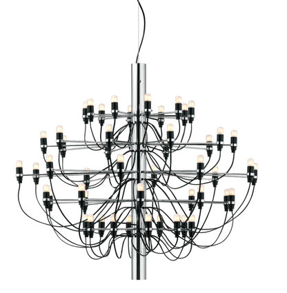 Flos 2097/50 Clear Bulbs Lampada a sospensione 100 cm a bulbi trasparenti cromo