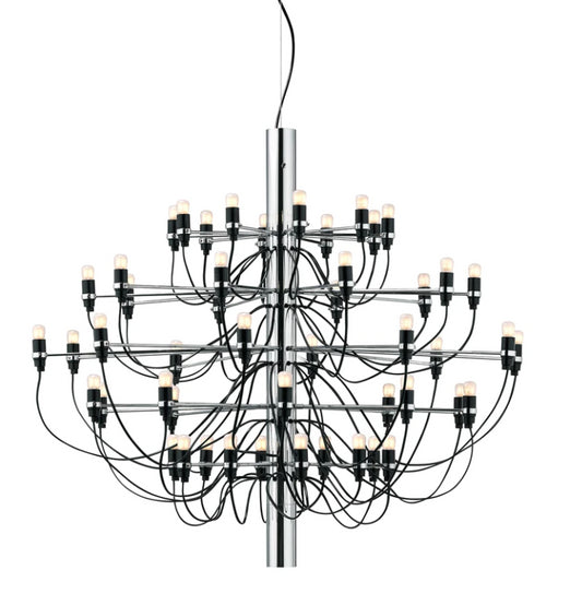 Flos 2097/50 Clear Bulbs Lampada a sospensione 100 cm a bulbi trasparenti cromo