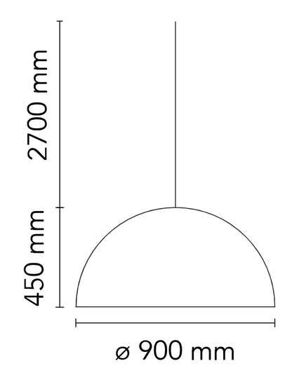 Flos Skygarden 2 Lampada 90 cm sospesa Ruggine