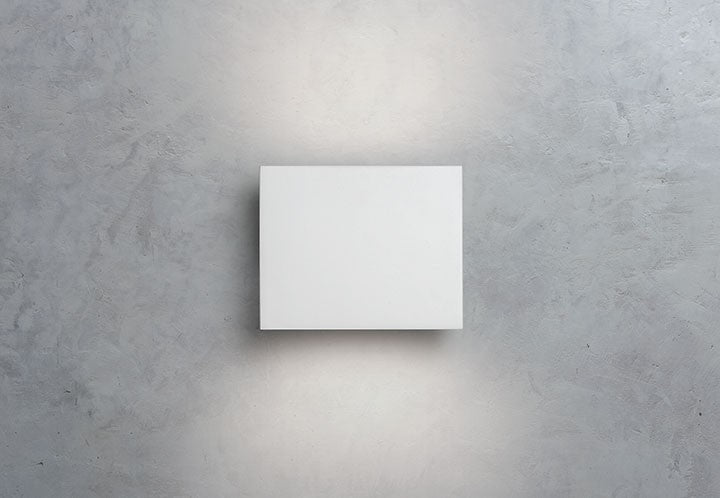 Flos Tight Light Lampada Applique a parete per interni spenta, dettaglio del corpo lampada e dei materiali
