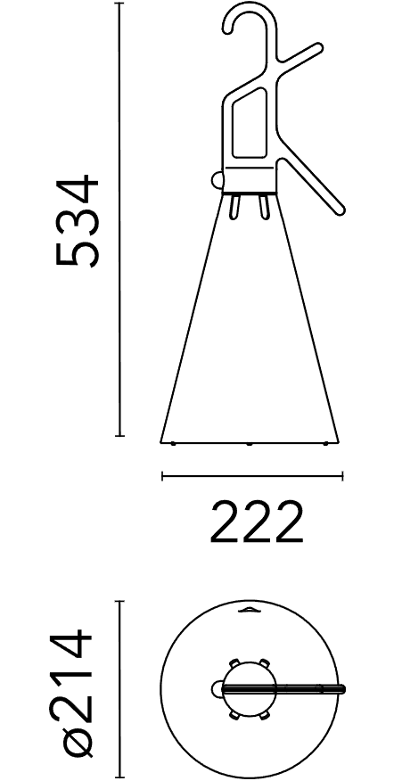Flos Mayday Outdoor Lampada da esterno con gancio cavo 6 m, particolare del diffusore luminoso