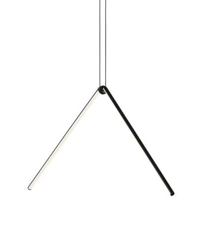 Flos Arrangements Broken Line Lampada a sospensione 102 cm Nero Opaco