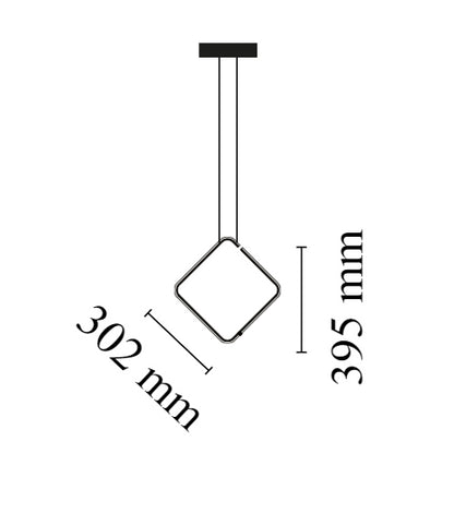 Flos Arrangements Square Small Lampada a sospensione Nero Opaco