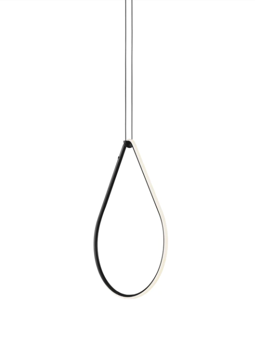 Flos Arrangements Drop Up Lampada sospesa Nero Opaco, vista del design e della finitura