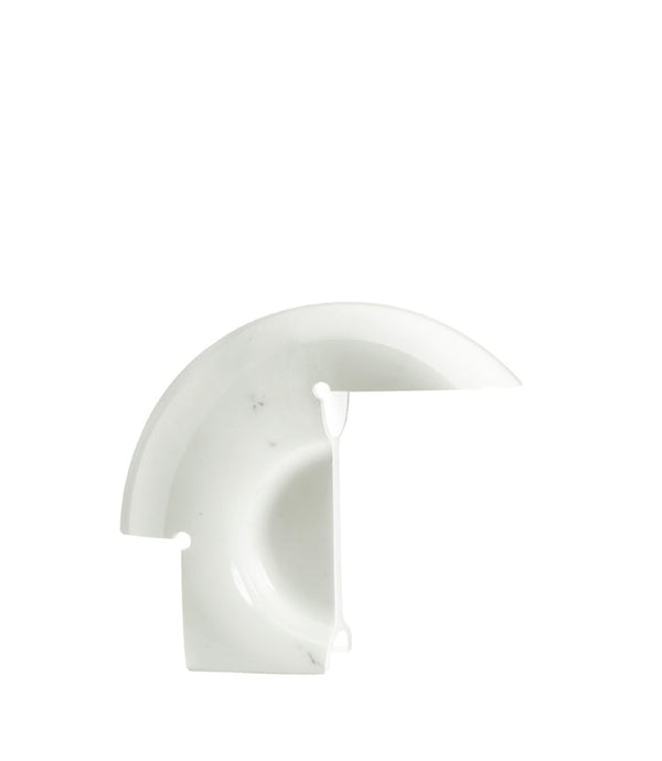 Flos Biagio Lampada da tavolo 38x34 cm a conchiglia e luce diretta in Marmo bianco