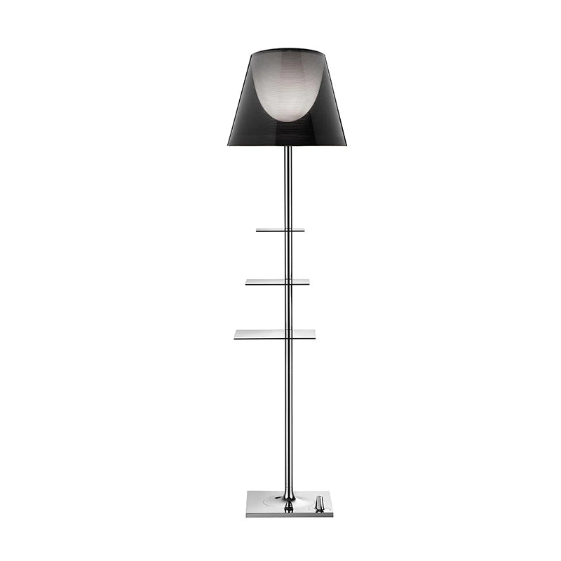 FLOS Bibliotheque Nationale Lampada a pavimento Fume accesa in ambiente, design e diffusione della luce