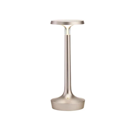 FLOS Bon Jour Unplugged Lampada da tavolo 10 cm ricaricabile cromo opaco