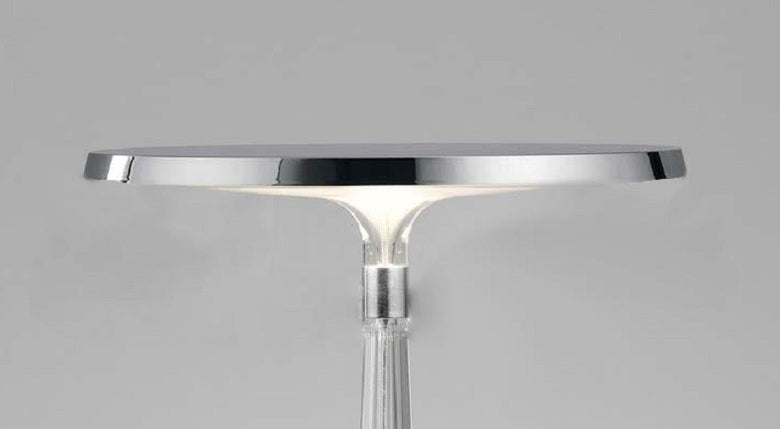 Flos Bon jour Versailles Lampada da tavolo Cromo, particolare del diffusore luminoso