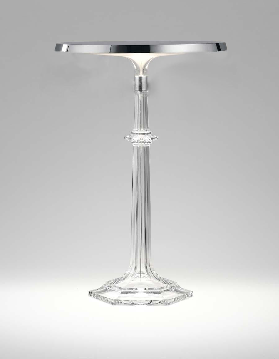 Flos Bon jour Versailles Lampada da tavolo Cromo spenta, dettaglio del corpo lampada e dei materiali