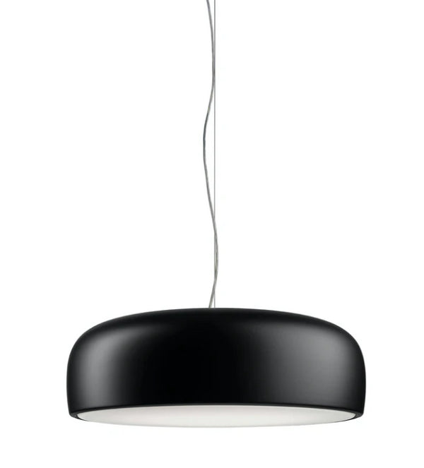 Flos Smithfield Suspension Lampada  60 cm a Sospensione e luce diretta in alluminio Nero Opaco