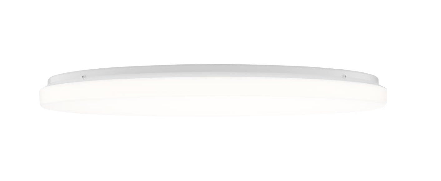 Flos Clara Lampada a parete o soffitto 60 cm senza cornice Bianco spenta, dettaglio del corpo lampada e dei materiali