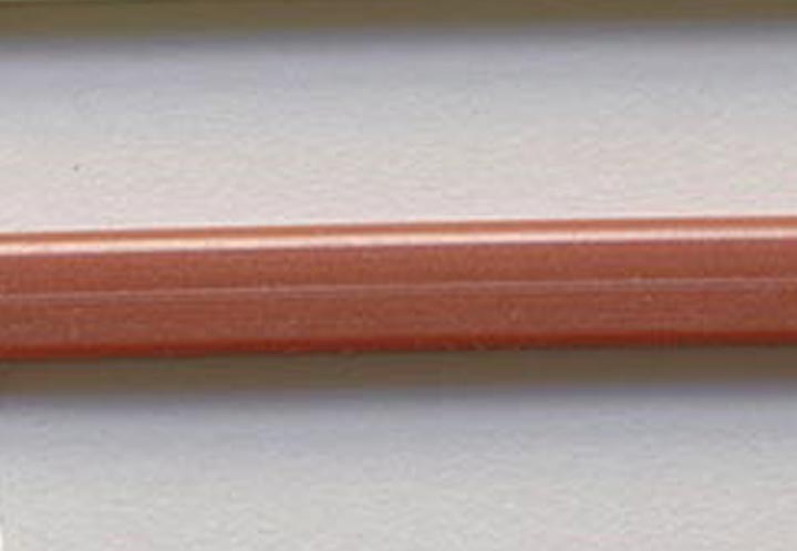 Flos Chiara Table Lampada da tavolo Pink Gold bordo ossido, particolare del diffusore luminoso