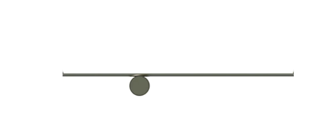 Flos Coordinates Wall 1 Lampada da parete Argent Moon accesa in ambiente, design e diffusione della luce