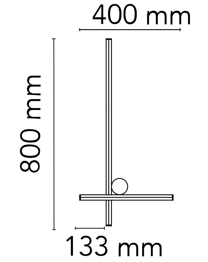 Flos Coordinates Wall 2 Lampada a parete 2700k Champagne, particolare del diffusore luminoso