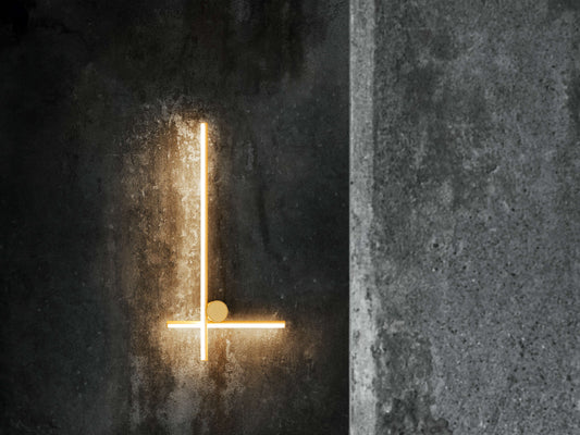 Flos Coordinates Wall 2 Lampada da parete a luce diffusa 24w 2700k in alluminio Champagne