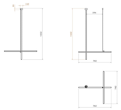 Flos Coordinates Ceiling 1 CLIII Lampada LED A Sospensione Argent Moon