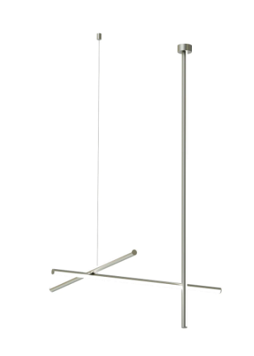 Flos Coordinates Ceiling 1 CLIII Lampada a Sospensione accesa in ambiente, design e diffusione della luce