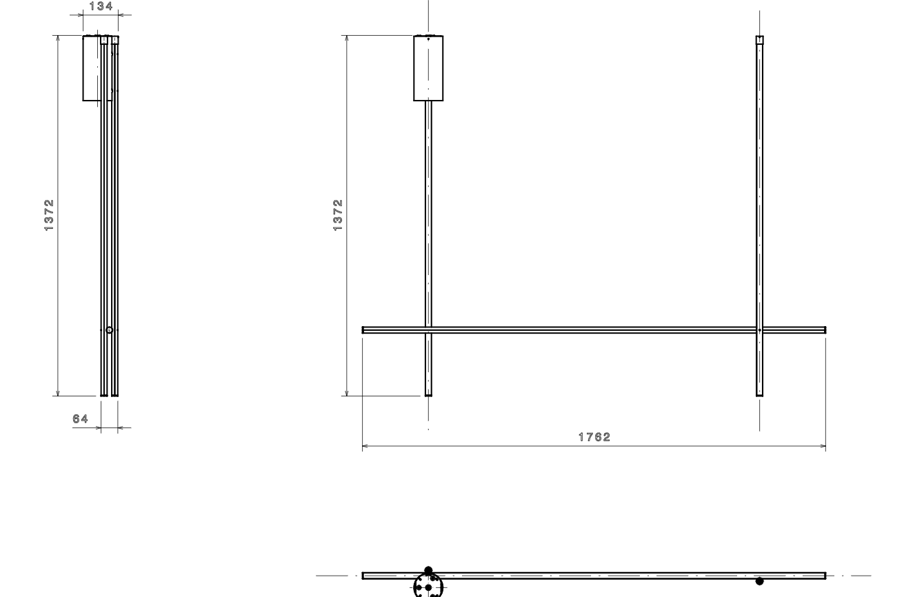 Flos Coordinates Ceiling 2 CLIII Lampada a Sospensione spenta, dettaglio del corpo lampada e dei materiali